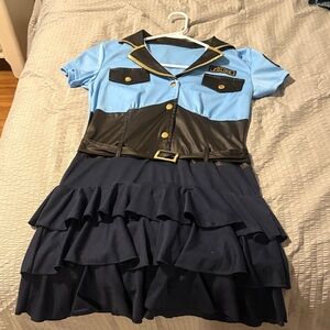 Kids Police Officer Costume - Blue and Black